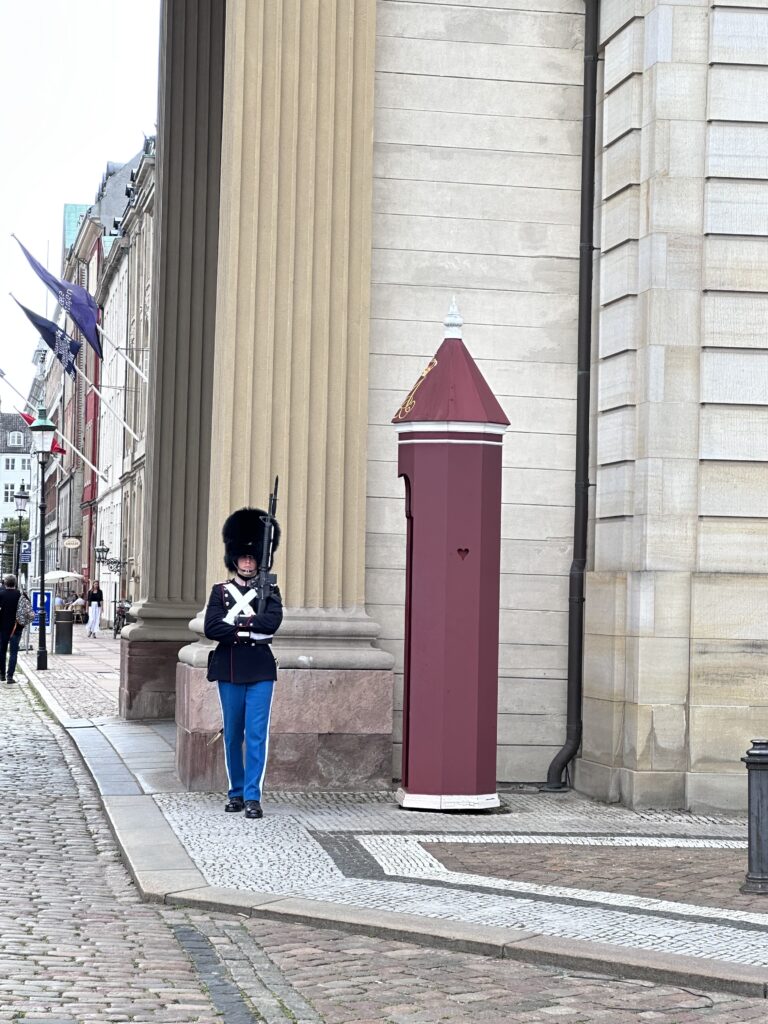 Royal Guard outside the Queens Winter Palace