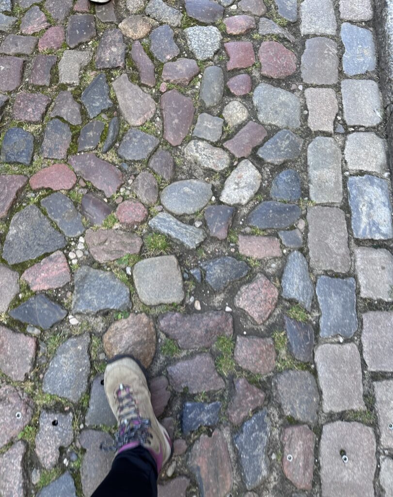 cobblestone streets of Gdansk