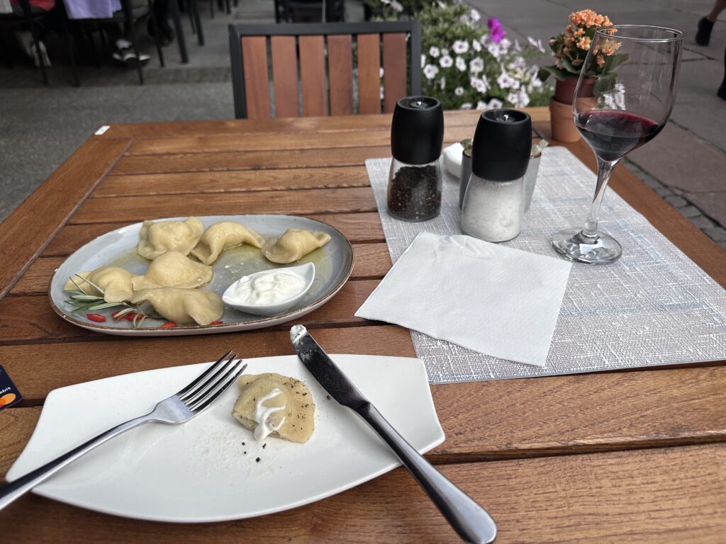 lunch in Gdansk Poland