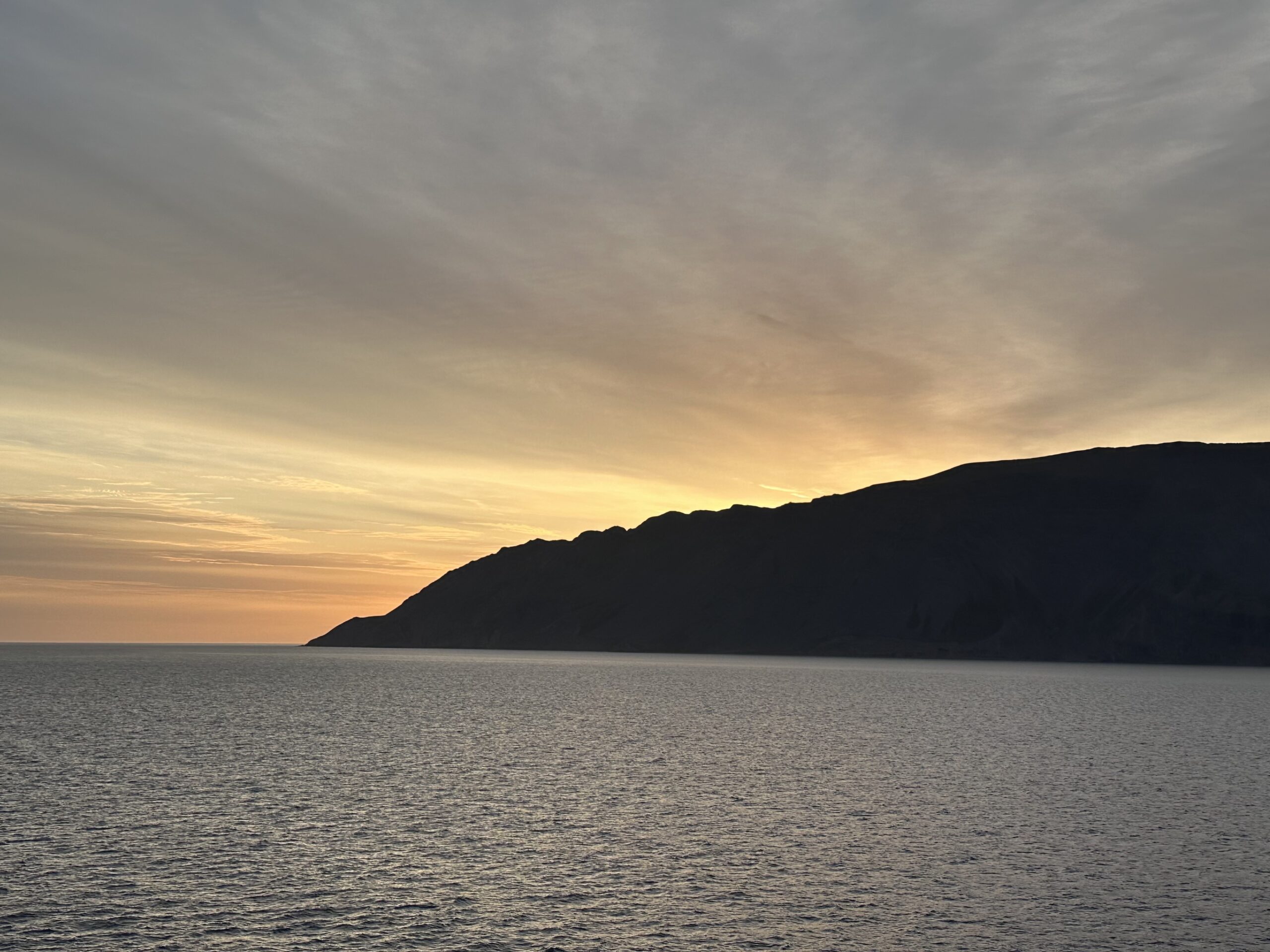 Iceland sunrise over the ocean